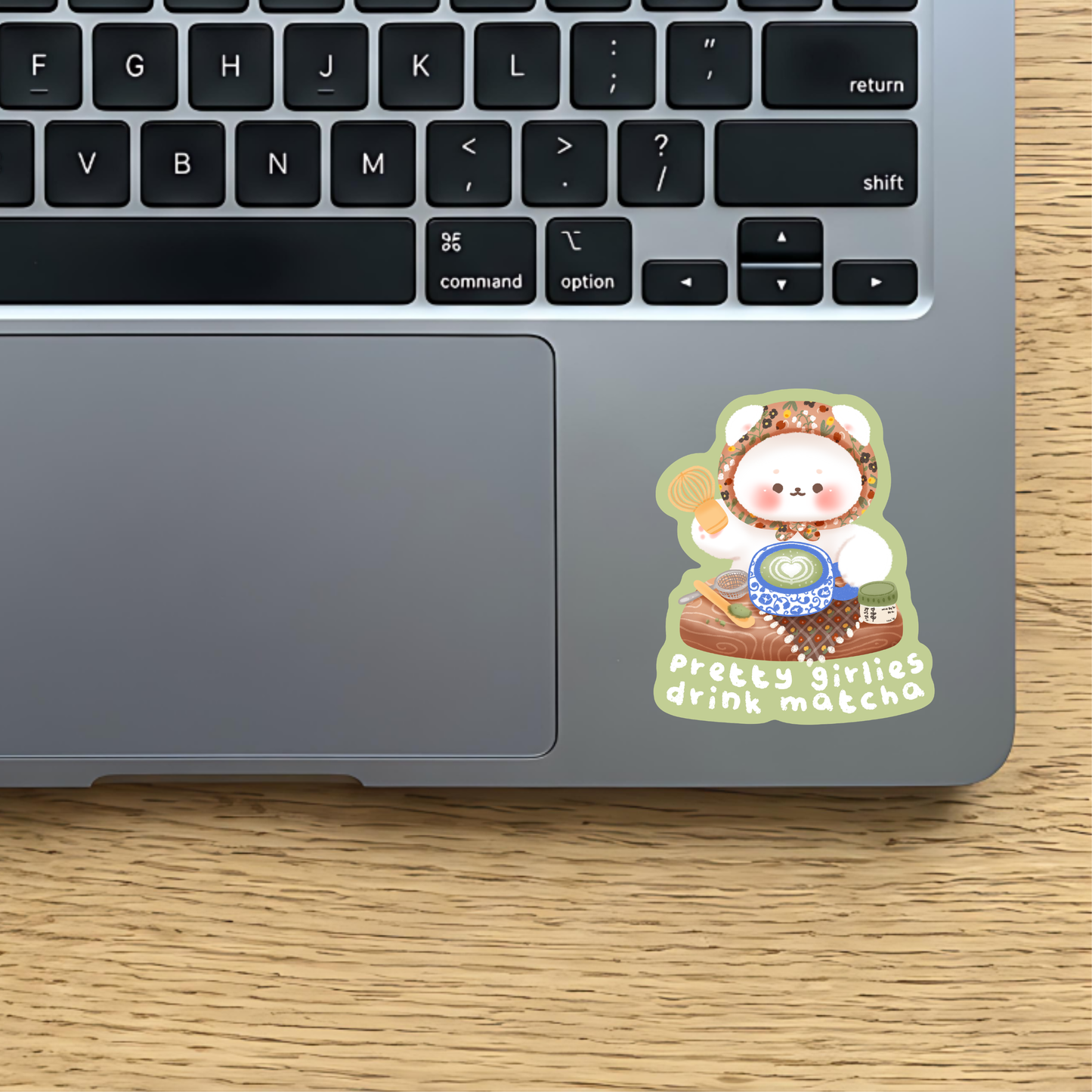Pretty Girlies Drink Matcha Vinyl Sticker