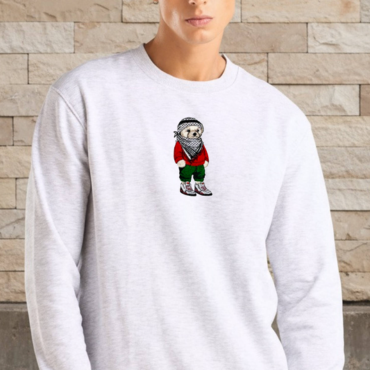 Embroidered Bear - Palestine Edition Unisex Sweatshirt
