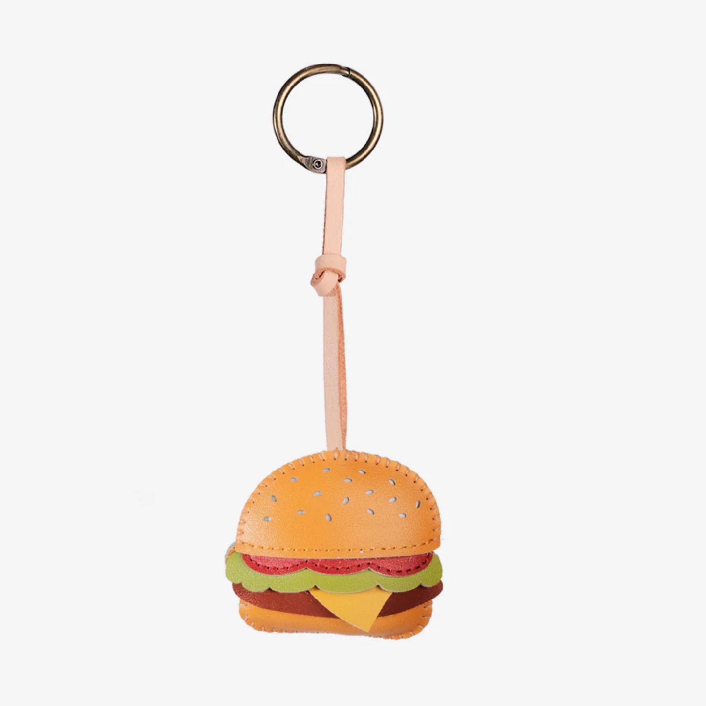 Leather Burger Bag Charm