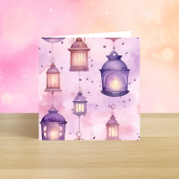 Moonlit Lanterns Ramadan Greeting Card