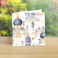 Celestial Minarts Ramdan Greeting Card